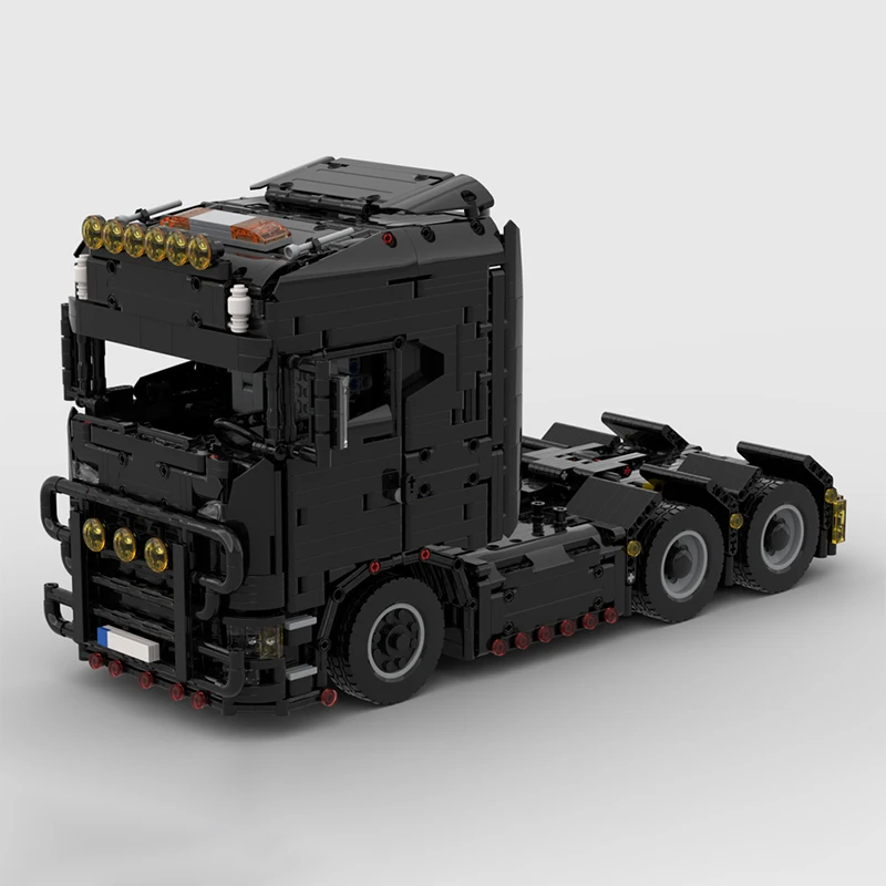 2305PCS MOC Black Truck Scania 770s Collection Series Birthday Gift Unzip Building Blocks Technology  toys for boys