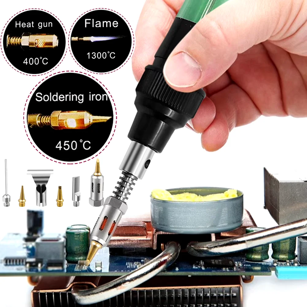 

Portable Gas Soldering Iron Pen Professional Small Gas Welding Soldering Irons Household Heat-resistance Practical Accessories