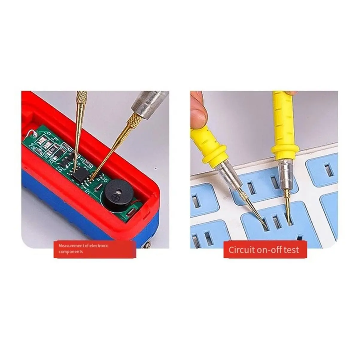 Professional Multimeter Test Leads for Wide Range of Meters with Thick Silicone Wire for Accurate Voltage Measurement