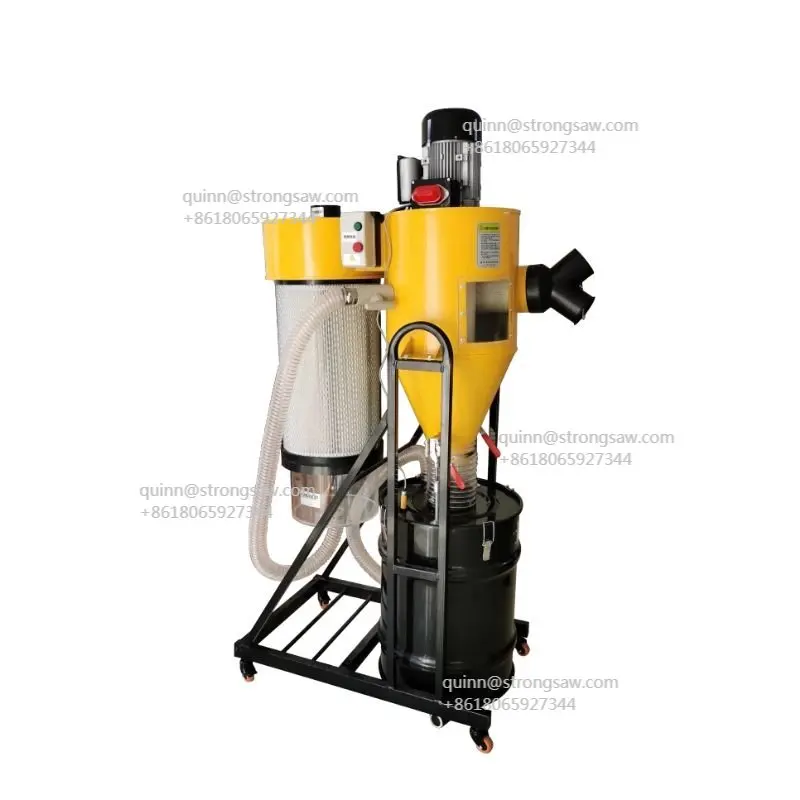 380V/220V Industrial workshop carpentry silent cyclone dust collector for wood plastic metal dust