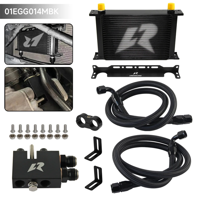 Aluminum Oil Cooler 25Row Kit Fit For BMW 335i 335xi 335ixDrive-Sedan E90 335is 335xi 335i xDrive-Coupe E92 335i Convertible E93