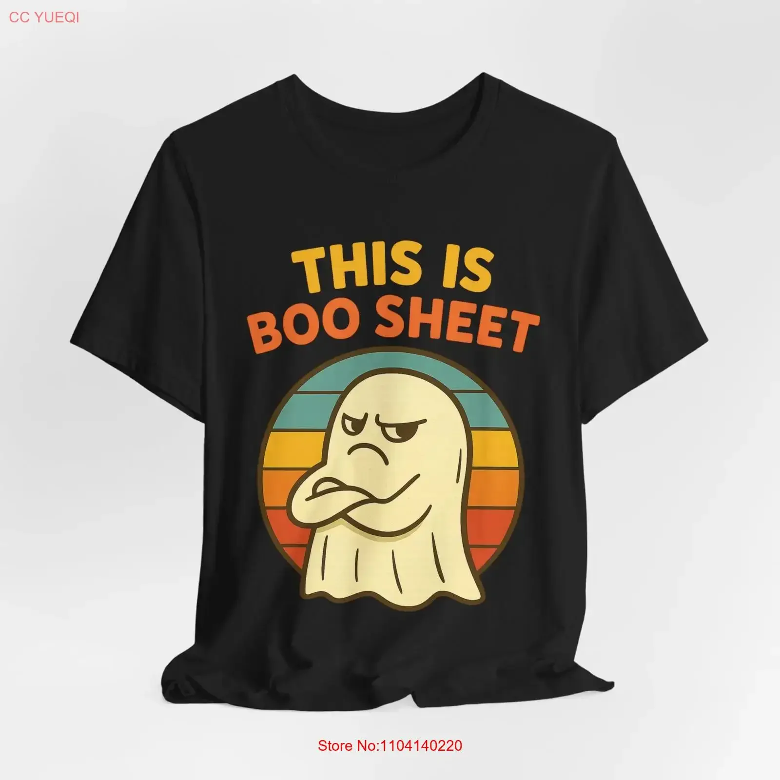 Funny Halloween Ghost T Shirt This Is Boo Sheet Retro Spooky Season vintage Washed Comfortable graphic Slightly streetwear