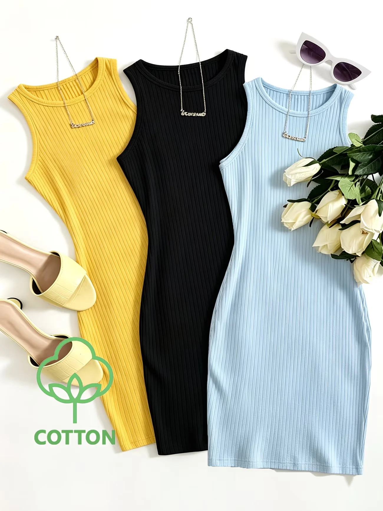 Elegantes Geripptes Zopfmuster-Bodycon-Kleid für Damen Figurbetontes Minikleid für Herbst und Winter