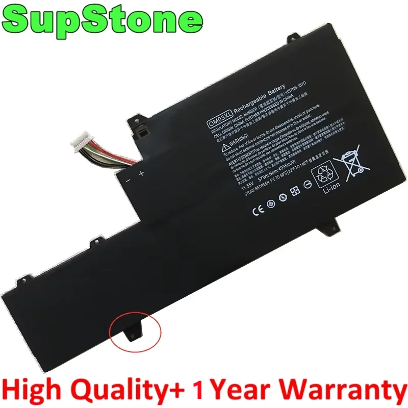 SupStone New OM03XL HSTNN-I04C 863167-171 863280-855 863167-1B1 HSTNN-IB70 Laptop Battery for HP EliteBook X360 1030 G2