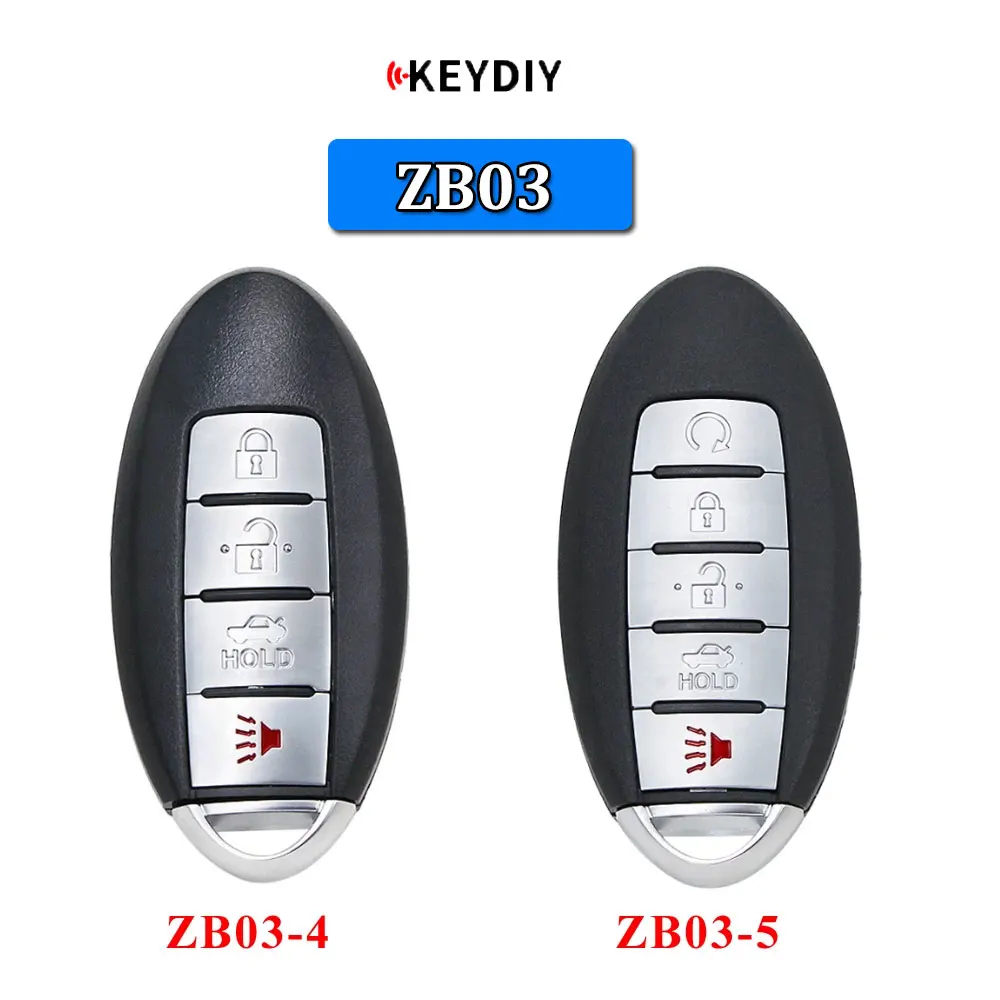

KEYDIY ZB03 Универсальный KD Smart Key ZB03-4 ZB03-5 для KD-X2 KD-MAX Автомобильный ключ с дистанционным управлением, подходит для более 2000 моделей для Nissan Style