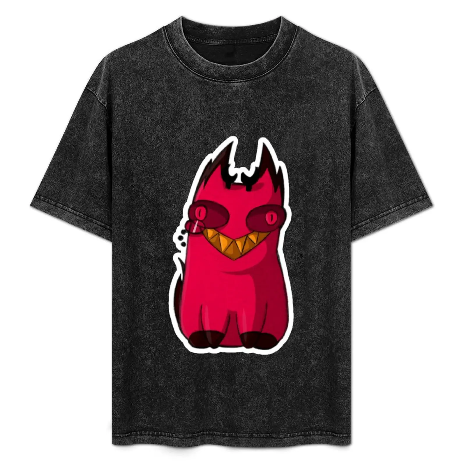 

Cursed Cat Alastor T-Shirt plus size clothes luxury designer mens graphic t-shirts big and tall