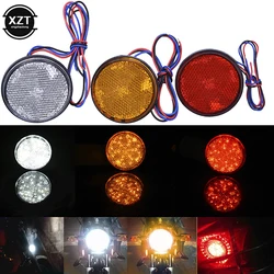 24 LED Motorcycle Brake Light Warning Lamp Motorcycle Brake Lamp Reflective Light Brake Stop Lamp 12V 24V Truck Trailer