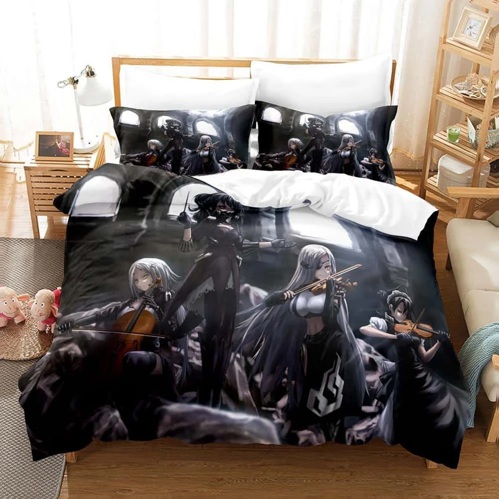 

3D Game Girls' Frontline Bedding Set Single Twin Full Queen King Size Bed Set Adult Kid Bedroom Duvet Cover Sets Home Textiles