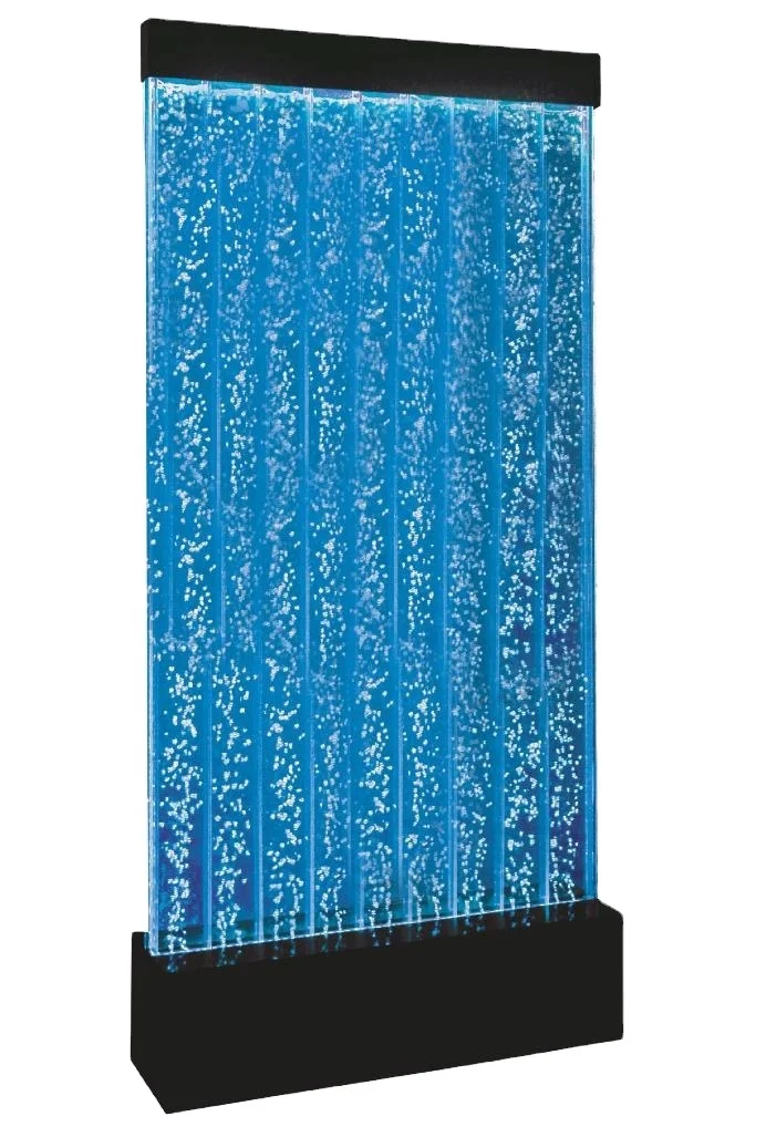 Maatwerk. Hoge kwaliteit multi-design acryl paneel led waterbel fontein muur voor thuis hotel bar decoratie