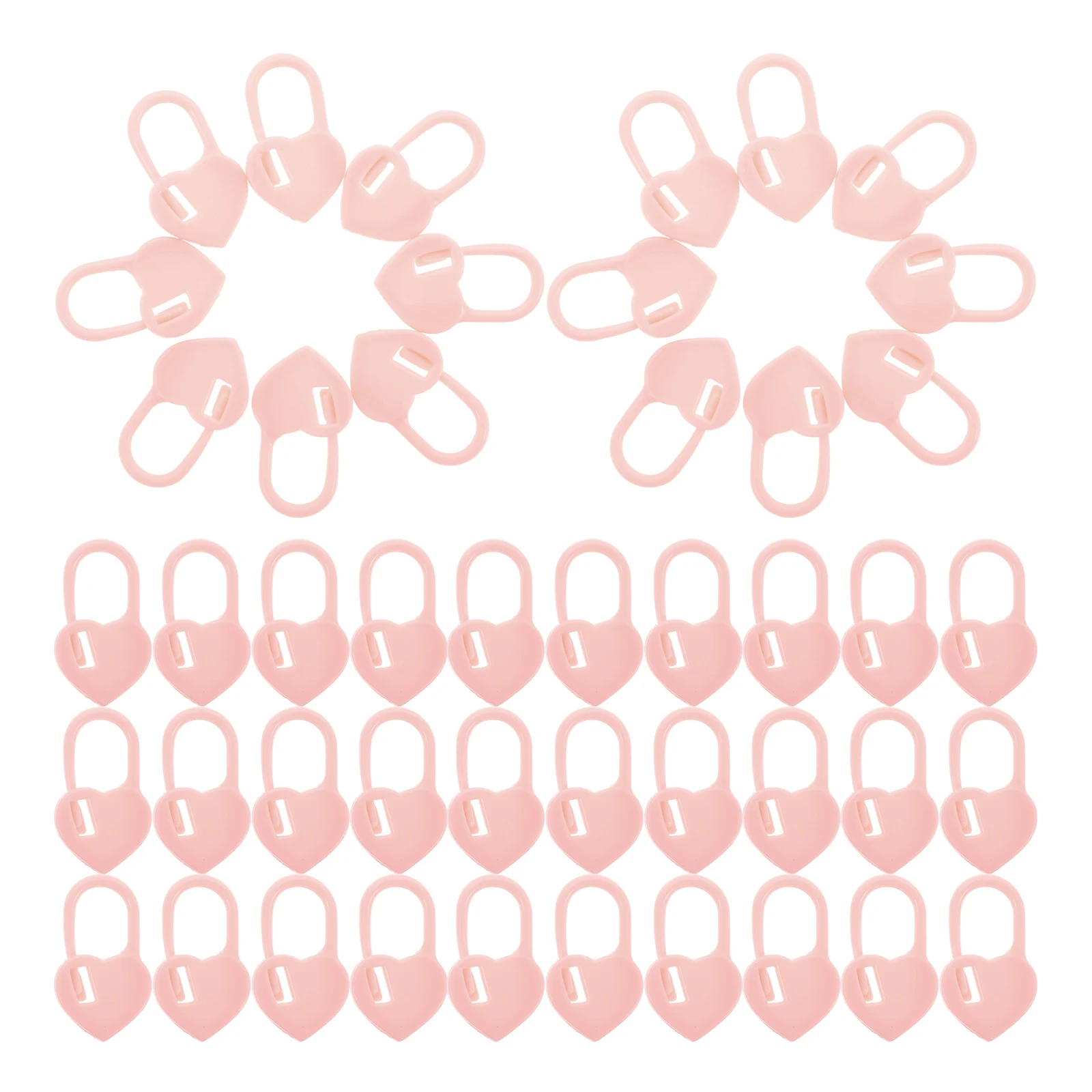 

Candy Color Heart Shaped Plastic Safety Pins Knitting Stitch Markers Crochet Clips Diaper Pins DIY Supplies Portable Counters
