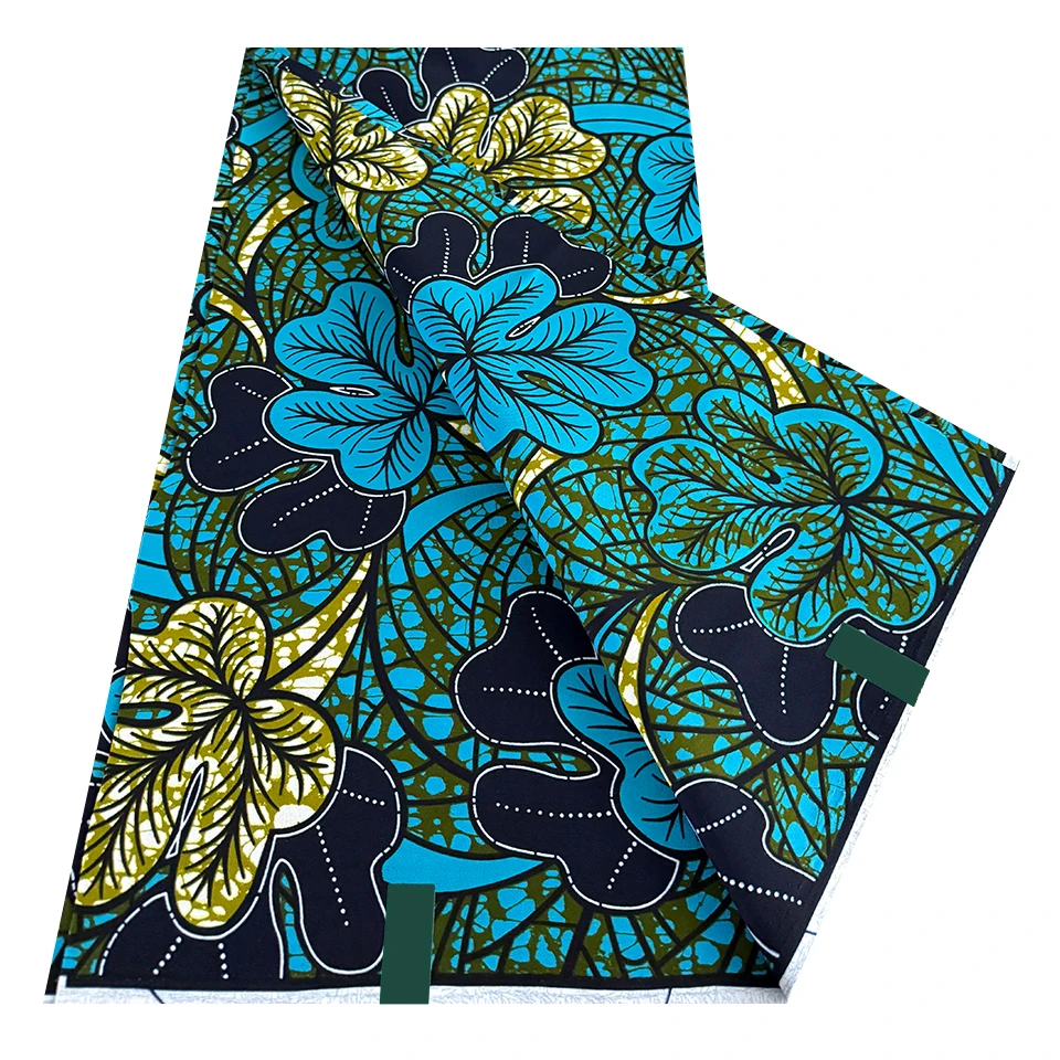 2026 Newly Wax Holland Cotton Fabric 6 Yards African Printing Wax Ankara Dutch Pagne Cloth for Sewing Dress view 5