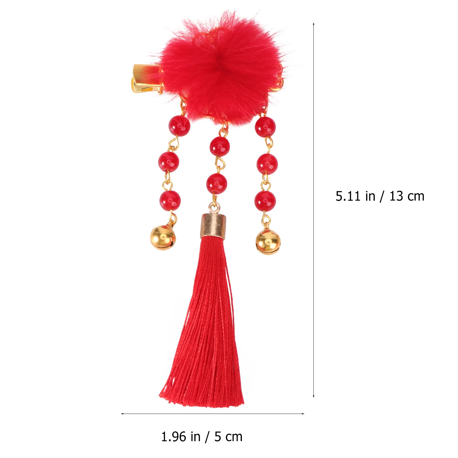 

Butterfly Hair Clips Tassel Bow Knot Design Chinese Style New Year Kids Festival Hair Accessories Decor Party Hats