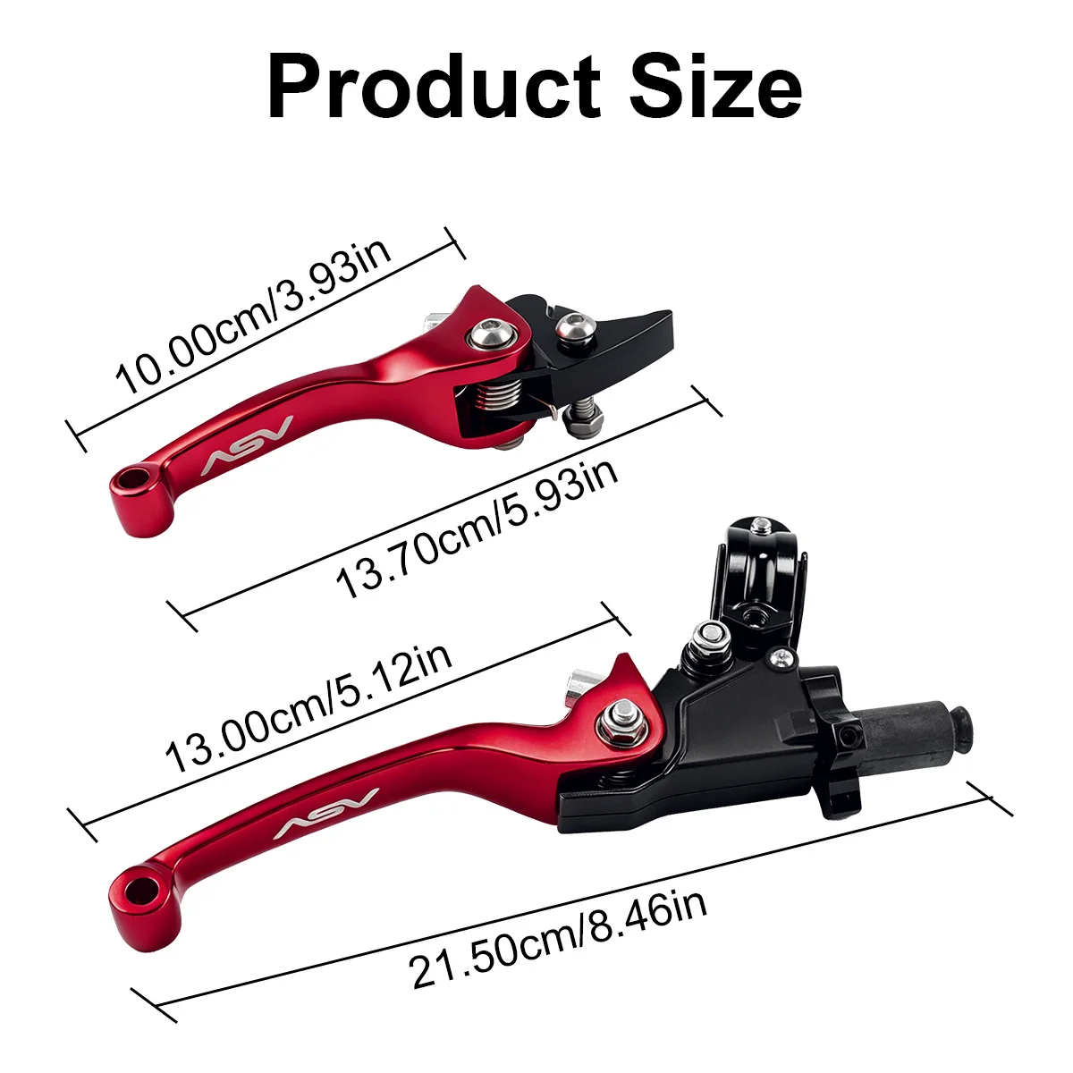 1 Pair CNC Aluminum Anti-Fall ASV Style Brake Clutch Lever Set For CRF KLX YZF RMZ Off-Road Bike Motocross Modification Parts image 6