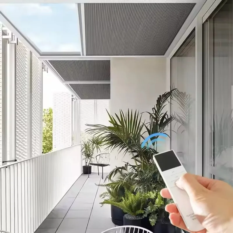 Factory Customizable Waterproof Full-Blackout Fabric Sun Protection Cooling Down Electric Skylight Cellular Blinds For Windows