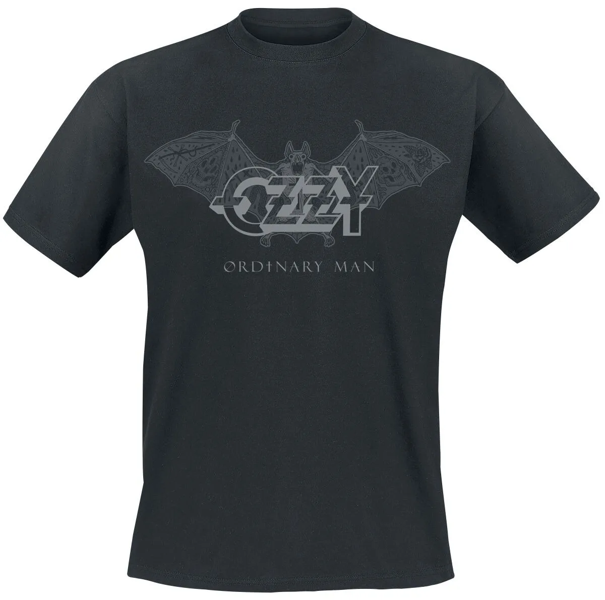 

Ozzy Ordinary Man T-Shirt Men's Black Rock Legend Graphic Tee Heavy Metal Style Casual Top Classic Print New Arrival Tee
