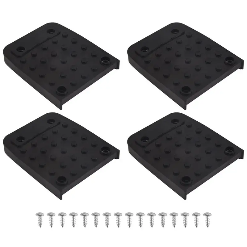 [NEWA08R】 Construction Tripod Mat Non-Slip Foot Pads For Drywall,4Pcs Stilt Soles Replacement Kit