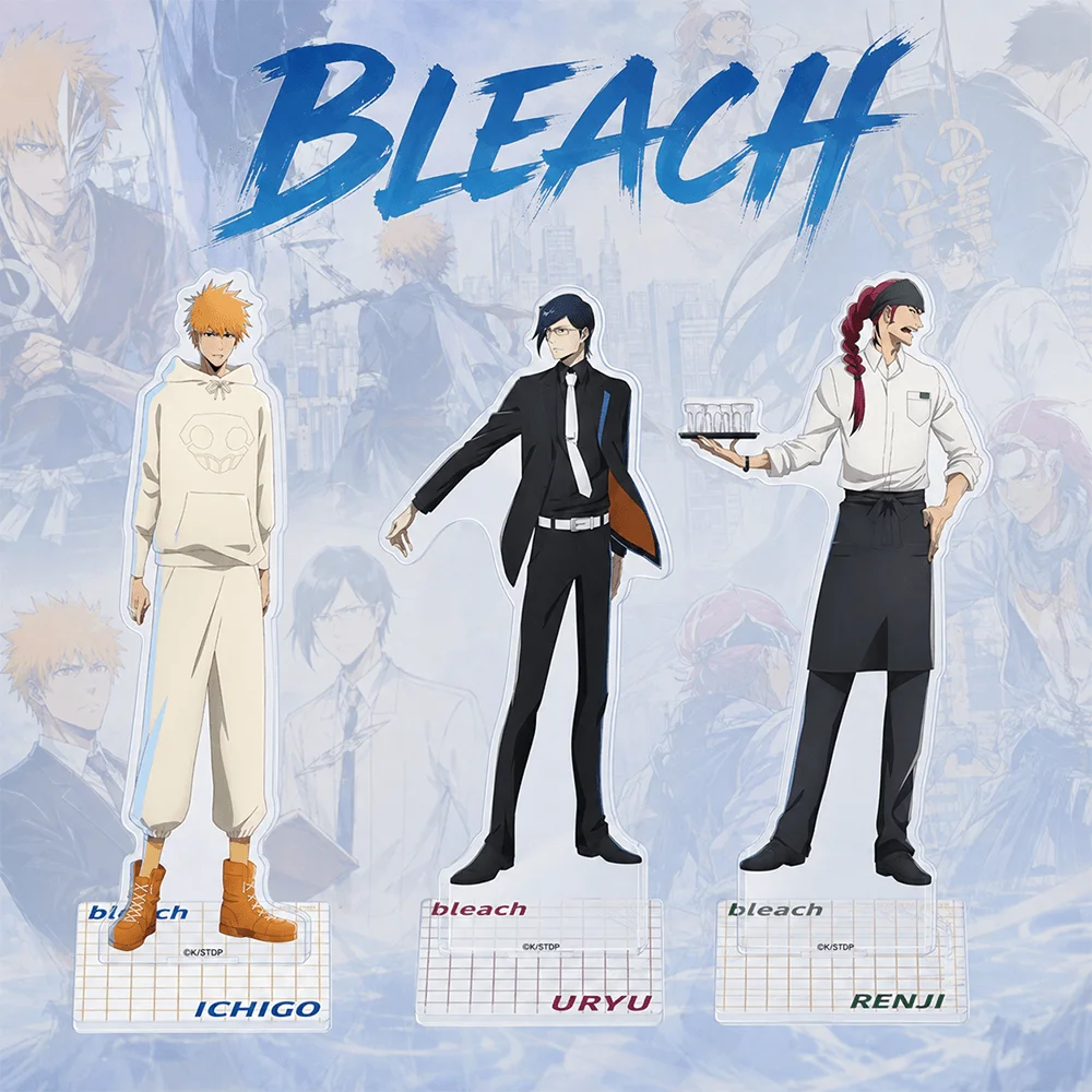Bleach Ichigo Kurosaki 15cm Acrylic Stand Keychain Figure Desk Display Ornament Anime Fan Merch Decor Collection Toy Gift