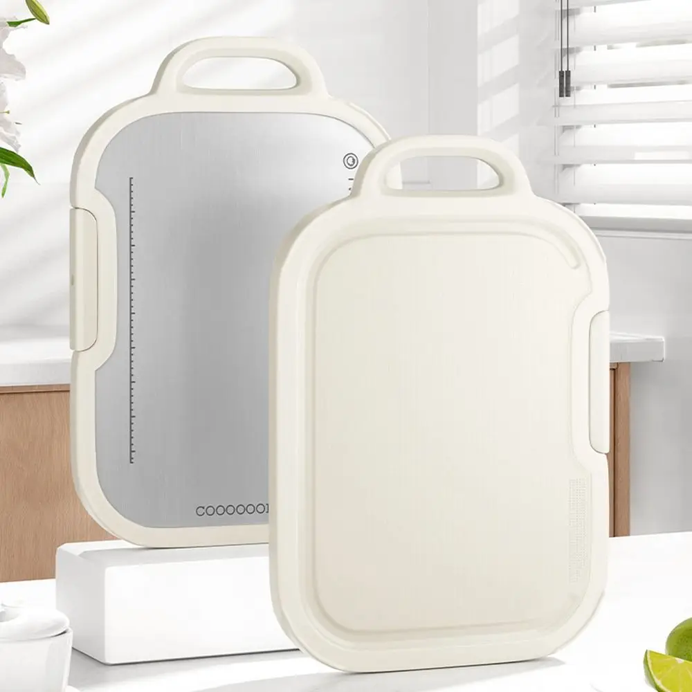 

New Stainless Steel Chopping Board Antibacterial Mildew-proof Cutting Board Double-sided Food Grade Sticky Board For Kitchen