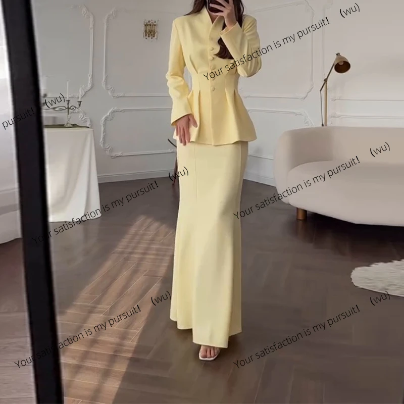 

2025new ropa de mujer элегантный Slim Fit темпераментный комплект из манги большой