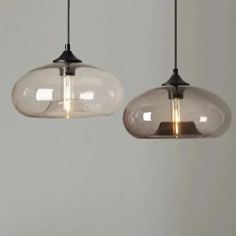 Nordic Color Glass Pendant Lights for Restaurant Kitchen Island Bedside Lamp Pendant Lights Home Decor Lighting Lusters Fixture