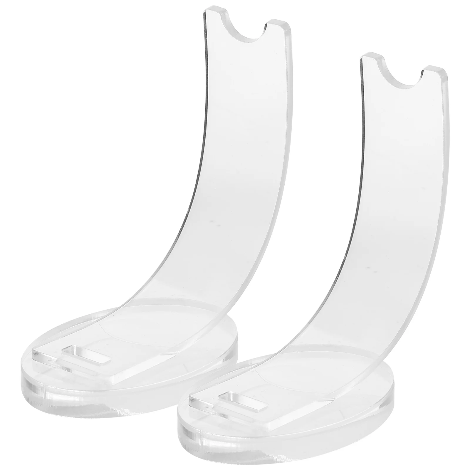 

2pcs Display Stand Pen Holder Clear Acrylic Desk Organizer Storage Rack for Makeup Brush Eyebrow Pencil Marker Nail Brush Show
