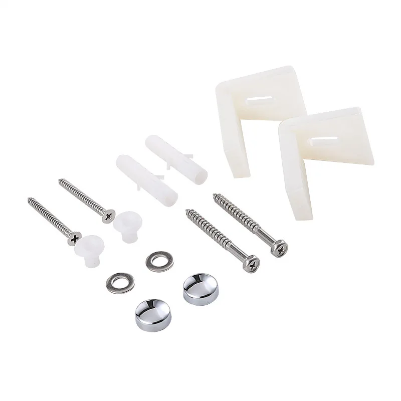 1Sets Toilet Seat Hinges Kit Nuts Screws Top Fixing Bottom Mount Stainless Steel Universal Bolts for Toilet Replacement Parts