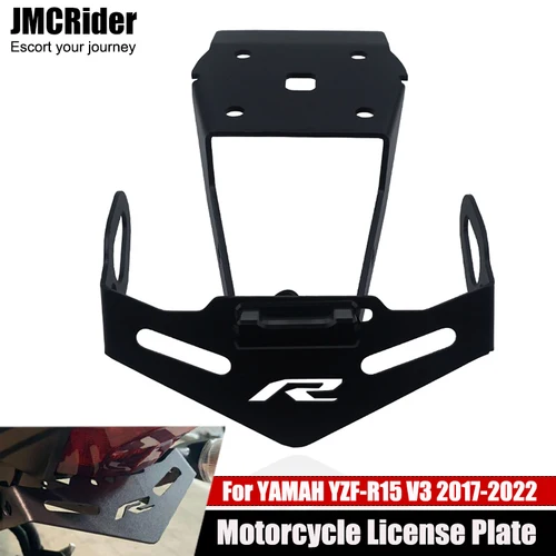 Soporte para matrícula de motocicleta, eliminador de guardabarros trasero con luz LED, YZF-R15, para Yamaha YZF R15 V3, V3.0, 2017-2022