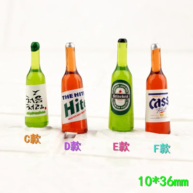 1:6 10 stücke Puppenhaus Dekoration Zubehör Mini Lebensmittel Kaffee Trinken Eis Wein Tasse Flasche für Puppe DIY Küche spielzeug – Detail 11