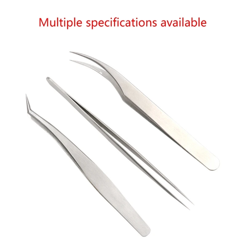 K1KA Stainless Steel Tweezers Electronics Circuit Board Repair Welding Tools