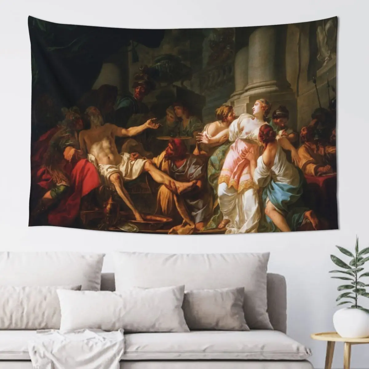 

The Death of Seneca, 1773 Jacques-Louis David Tapestry Aesthetic Room Decors Decor Home Tapestry