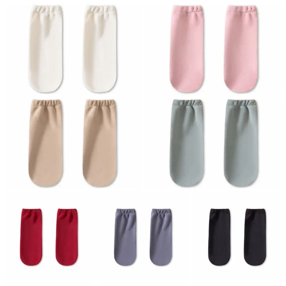 Mode Plüsch Fleece Schlaf Socken Verdicken Warme Schlafen Socken Frauen Weiche Strumpfwaren Winter Boden Socken Alten Mann