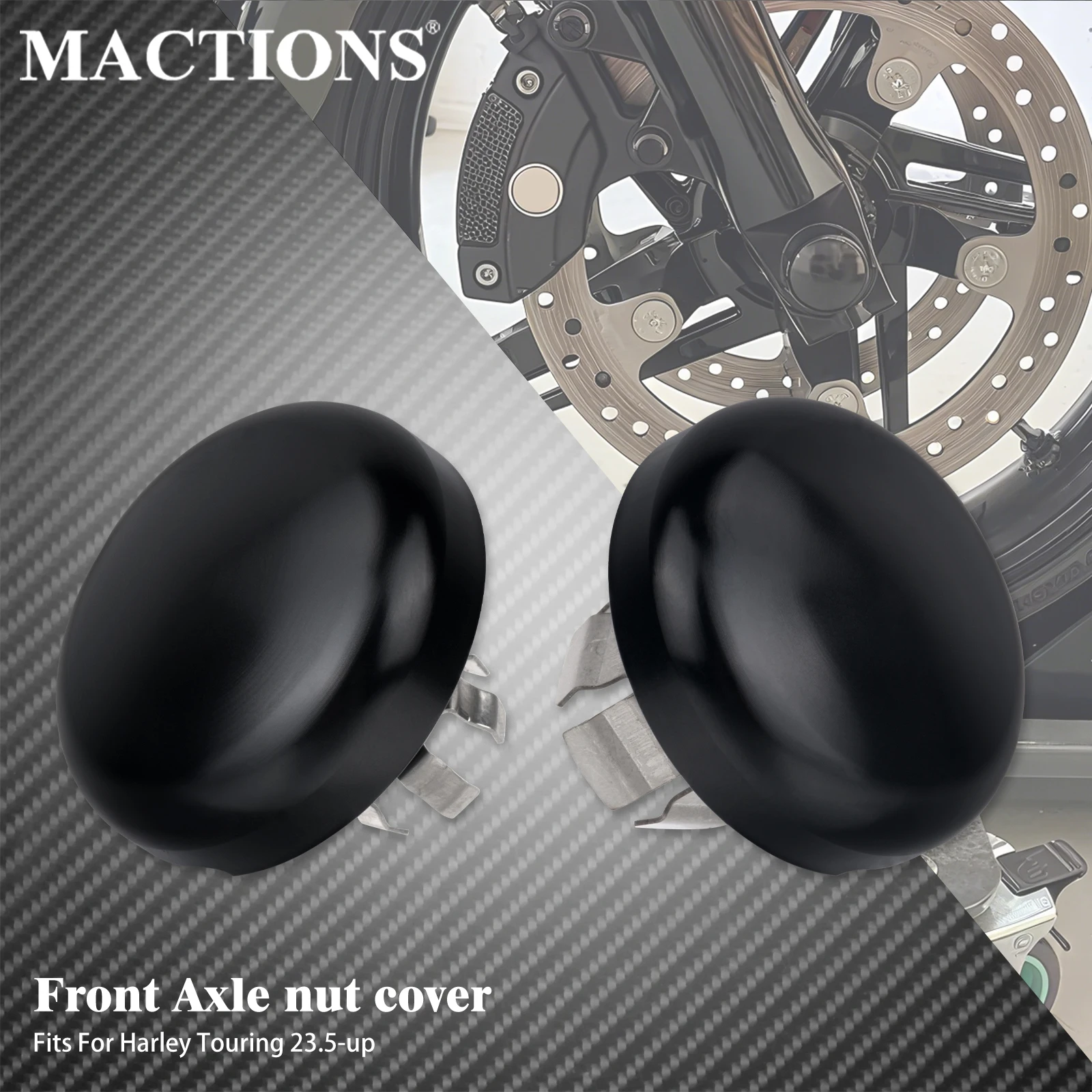 

Motorcycle Front Axle Nut Cover Cap Bolt For Harley Touring CVO Road Glide FLTRXSE FLHXSE 2023-later FLHX FLTRX 2024 2025 FLHXU