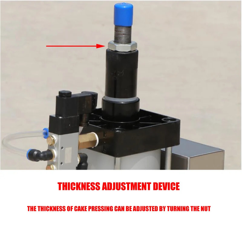 Pneumatic Pancake Making Machine Commercial Desktop 25cm 30cm 35cm 40cm Pizza Embryo Tortilla Pressing Machine