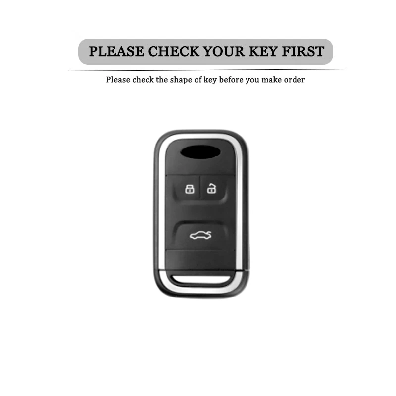 Fashion Zinc Alloy Car Key Case Cover for Chery Tiggo 3 5X 4 8 Glx 7 2019 2020 with Keychain Automotive Interior Supplies