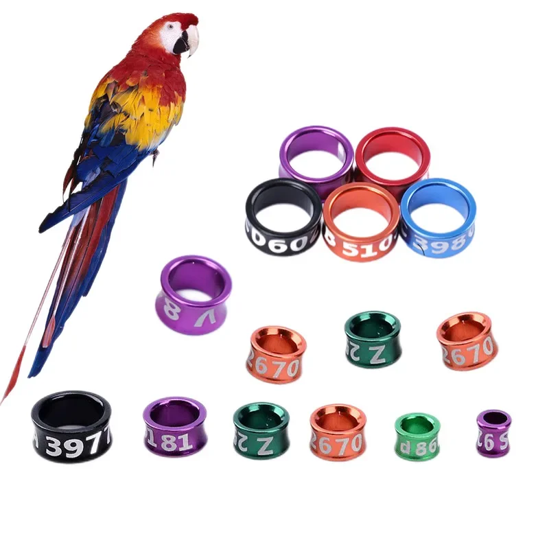 4mm/4.7mm Aluminum Bird Foot Ring with number Outdoor Flying Training Race Identification Tag Training  Supplies 200pcs