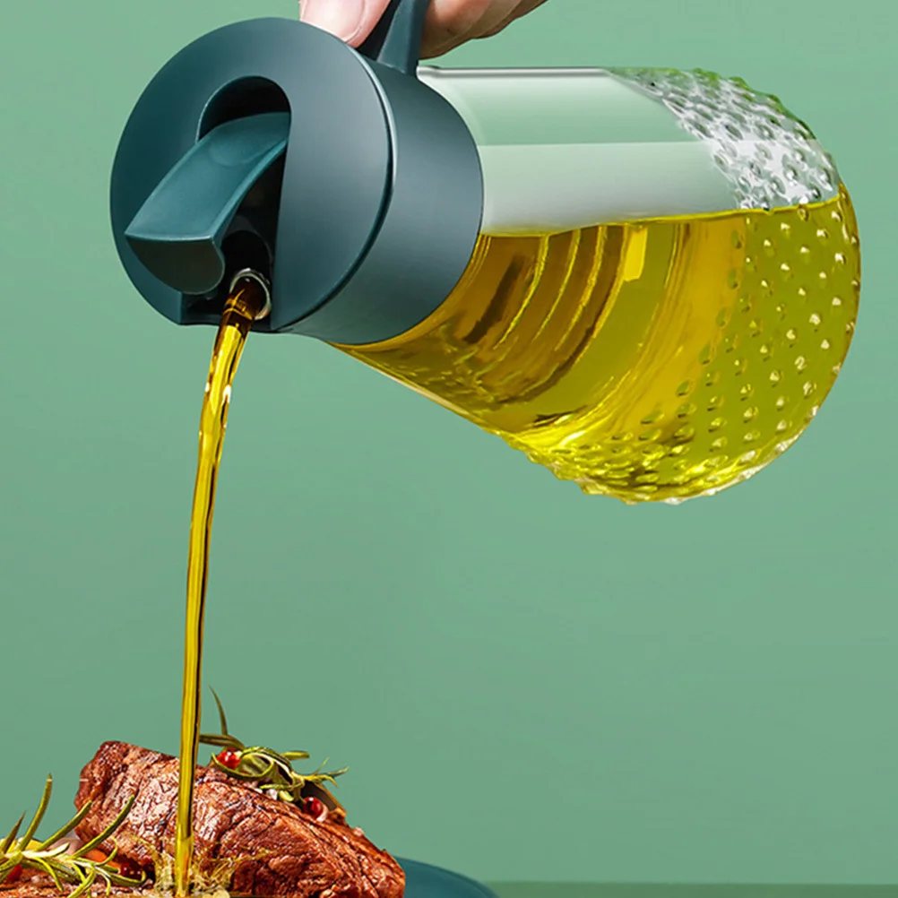 

1Pcs 630Ml Anti-Leak Oil Dispenser Bottle Open Close Design Glass Kitchen Oil Pot for Home Cafe Hotel