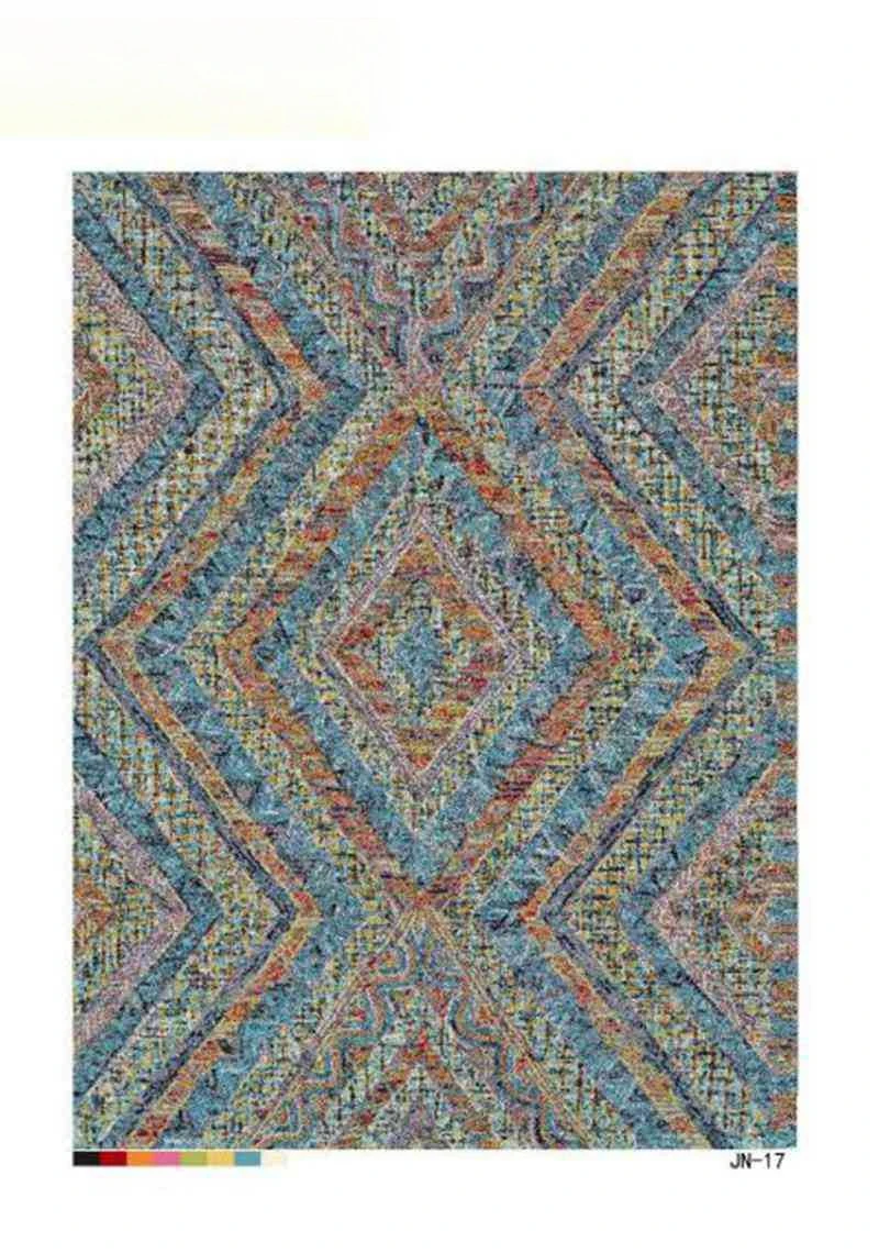 Plaid striped abstract carpet, living room bedroom high-precision woven carpet