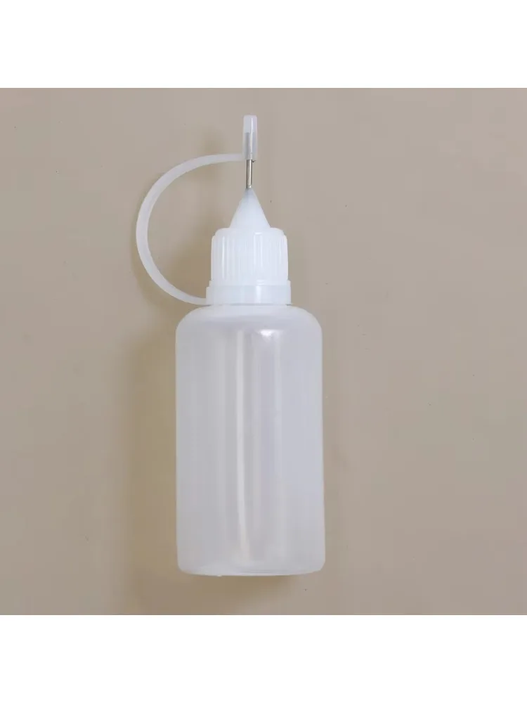 5ml 10ml 15ml 30ml 50ml 100ml 120ml PE Plastic Refillable Dropper Squeezable Tip Applicator Bottle With Needle Tip Caps For Glue