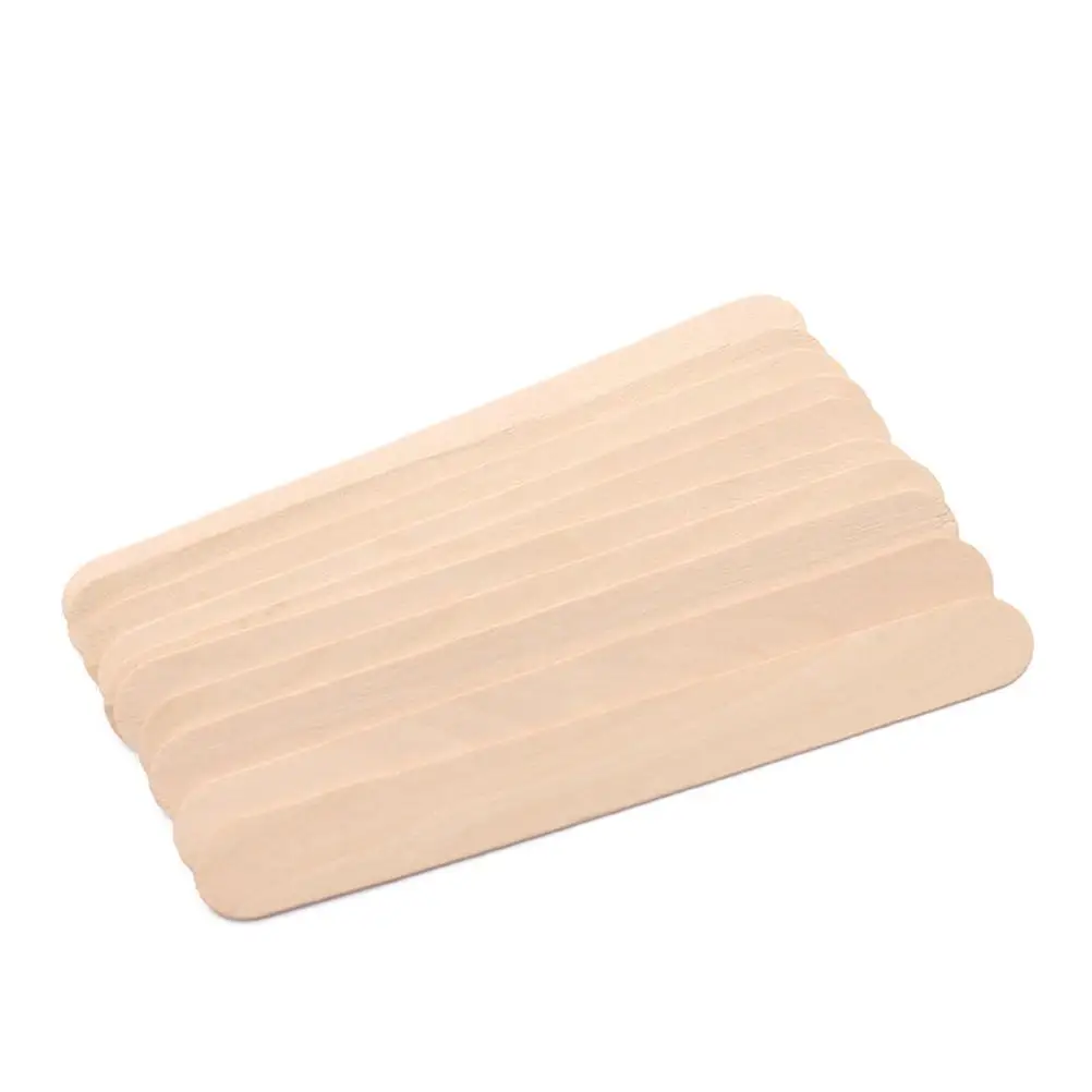 

100 Pcs Hair Removal Tool Scraper Beauty Care Rod Unhairing Tool Tongue Depressor Medical Science Wooden Stick Facial
