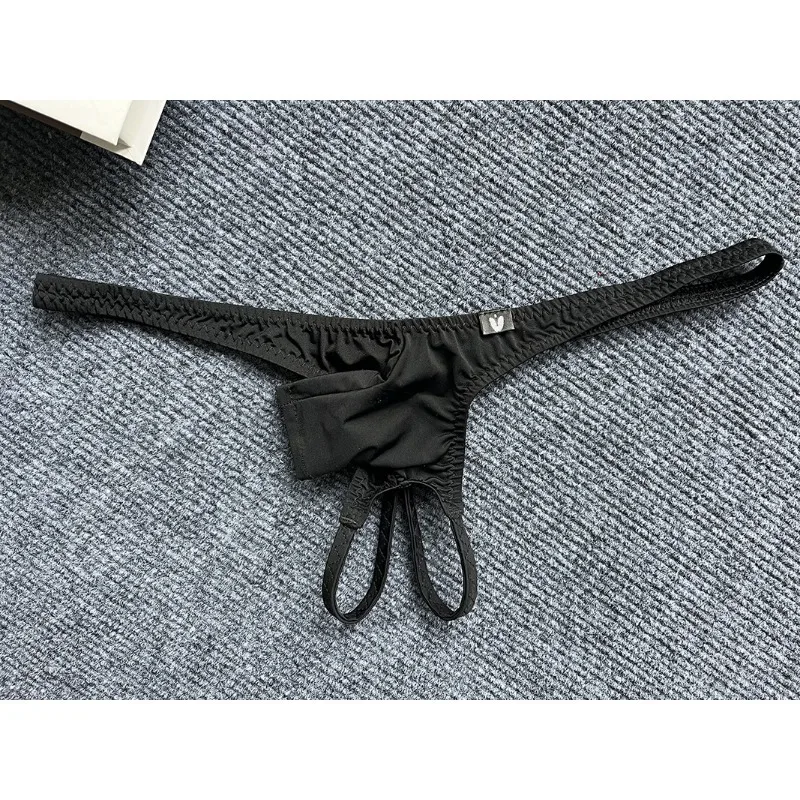 Open Penis G-string Men Erotic Panties Jj Sheath Underwear T-back Underpants Cock Hole Panties Gay Bare Butt Thongs Lingerie