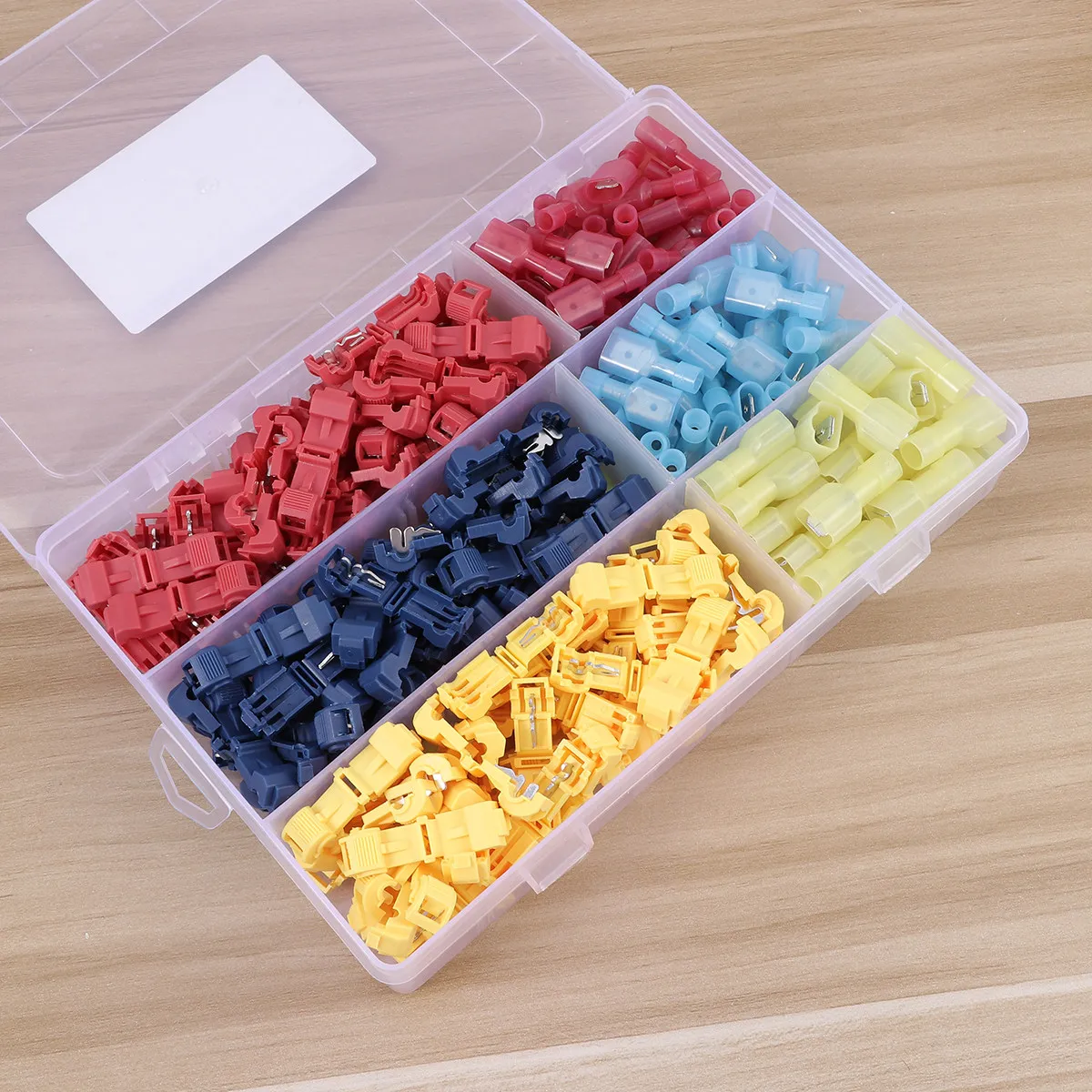240Pcs Copper Terminal Crimp Connectors Assorted Heat Shrink Insulated Wire End Terminals for Automotive Marine Electrical Use