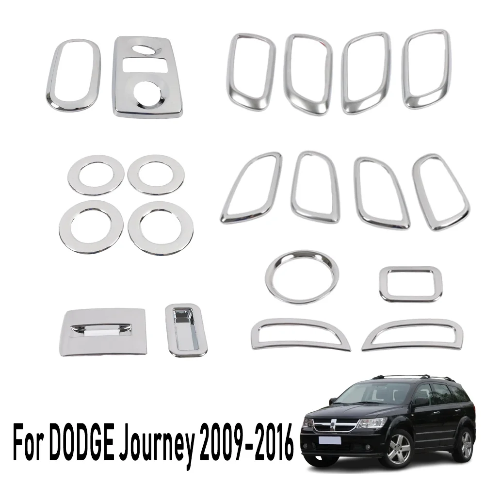 

For Dodge JCUV Journey 2009-2016 ABS Switch Inner Bowl Handle Frame Trim Air Outlet Vent Rear Reading Light Accessories