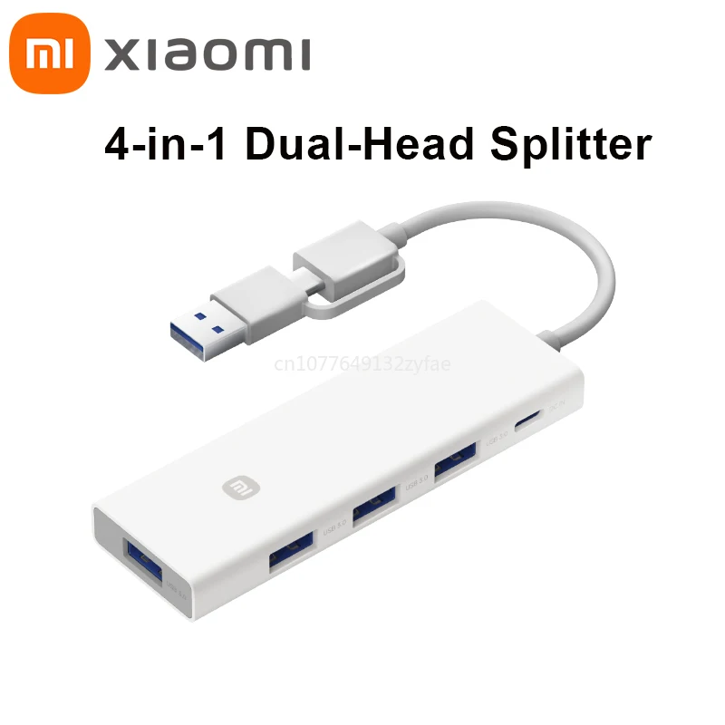 

New Xiaomi 4 in 1 Dual-head Wire Splitter USB Hub 4 High - Speed USB 3.0 Interface Rapid Transfer Wire Splitter USB Type - C
