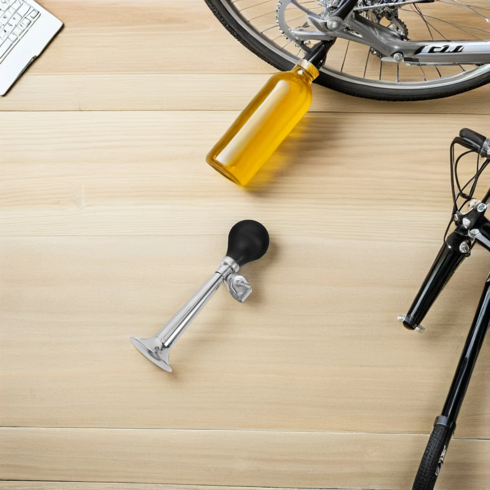 

3Pcs Metal Loud Bicycle Air Horn Retro Squeeze Bulb Horn Handlebar Cycling Safety Accessories Bike Bell Bike Safety Accessories,