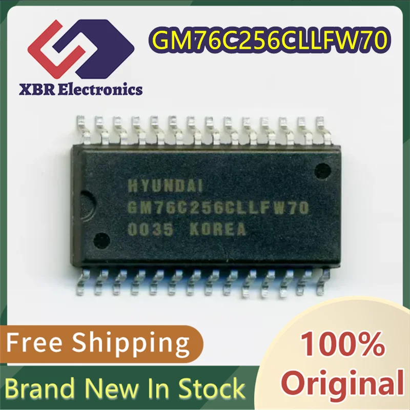

(5/50 pieces) GM76C256CLLFW70 GM76C256 SMD SOP28 5.0V Low Power Consumption Brand New Genuine Original In Stock Free Shipping