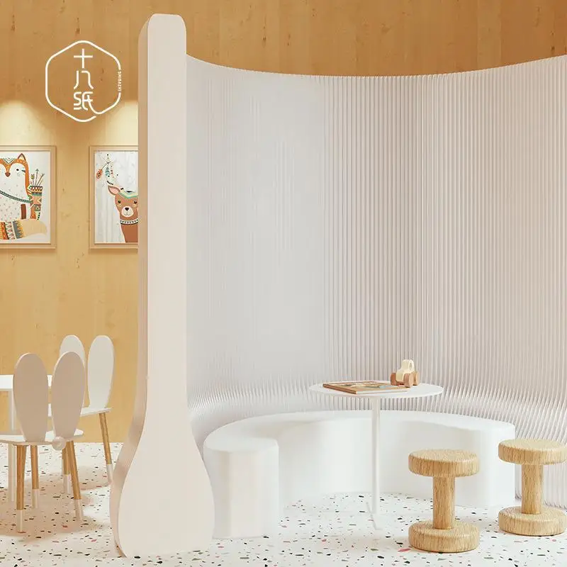 Paper partition fence office porch light cloud screen baffle partition live broadcast