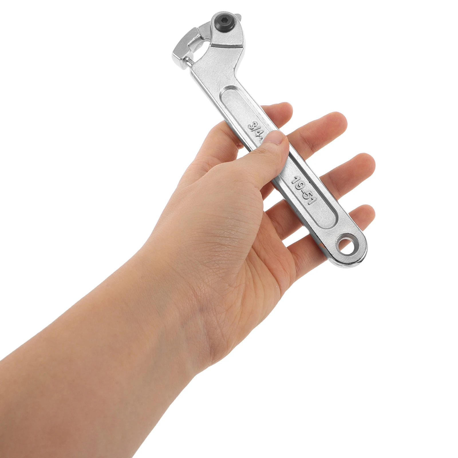 

2Pcs Water Meter Adjustment Tool Shock Absorbing Hook Wrench Round Nut Spanner for Water Meter Cover Removal Nut Loosening