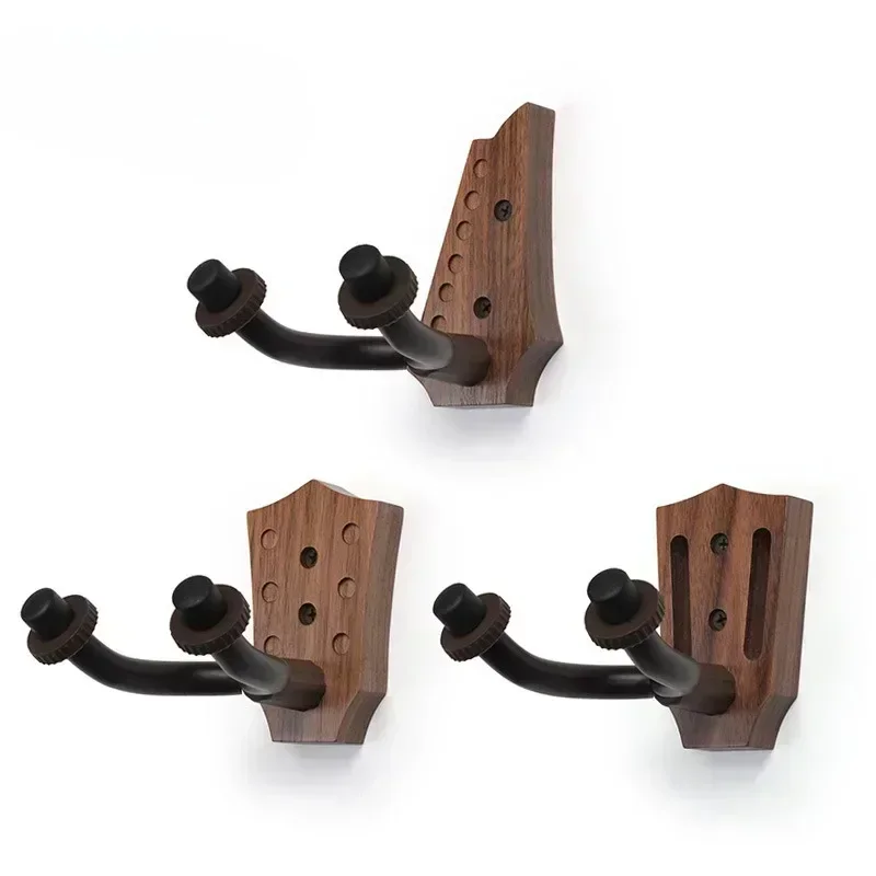 Multi-styles Guitar Wall Mount Hanger Non-slip Instrument Rack Holder for Classical/Folk/Electric Guitar Bass Ukulele Violin