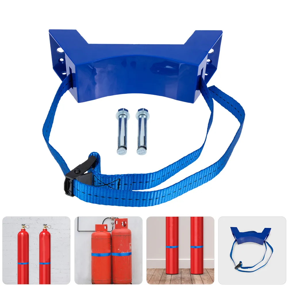 

2Pcs Gas Cylinder Holder Adjustable Bracket Cylinder Fixed Rack Stable Propane Oxygen Welding Tank Support 40L