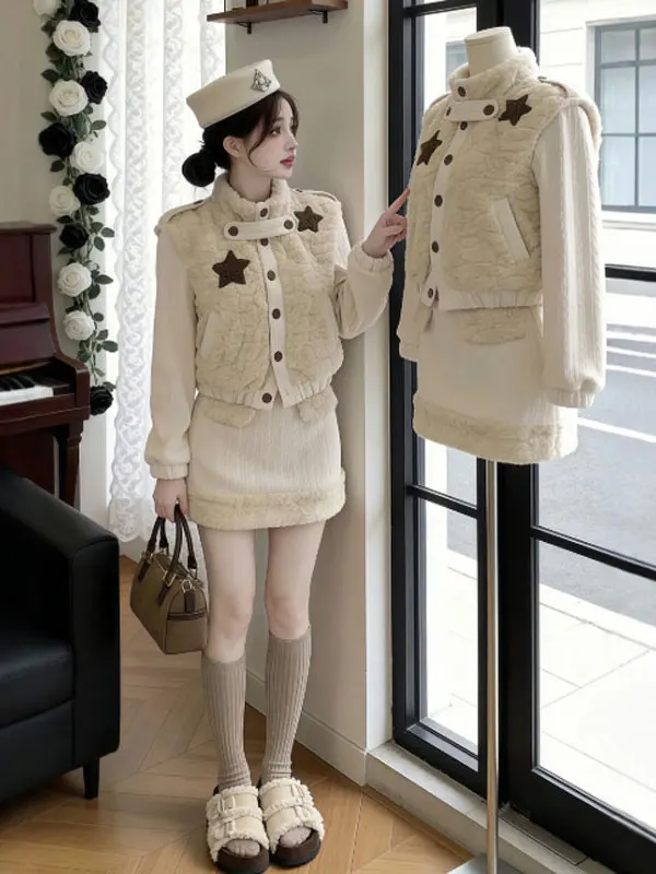 

Женский нежный комплект из двух предметов: юбка-обертка и топ, удлиненный, весенний, модный, удобный, из смесового хлопка